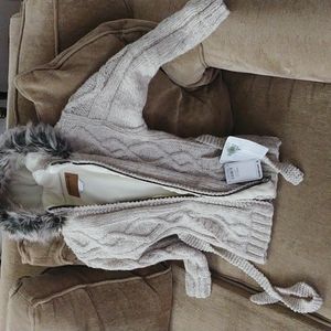 NWT Laundromat Wool w liner hooded and beltedncoat